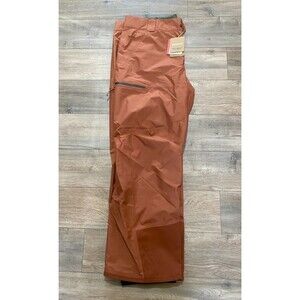Patagonia Powder Town Pants Mens XXL REG RECCO Sienna Brown Ski Snowboard